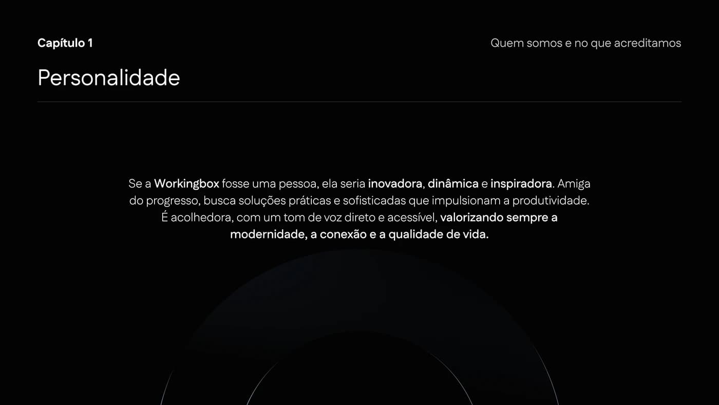 Personalidade e linguagem da marca Workingbox