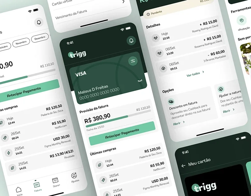 Apresentação original: Trigg Refresh | Banking app and landing page